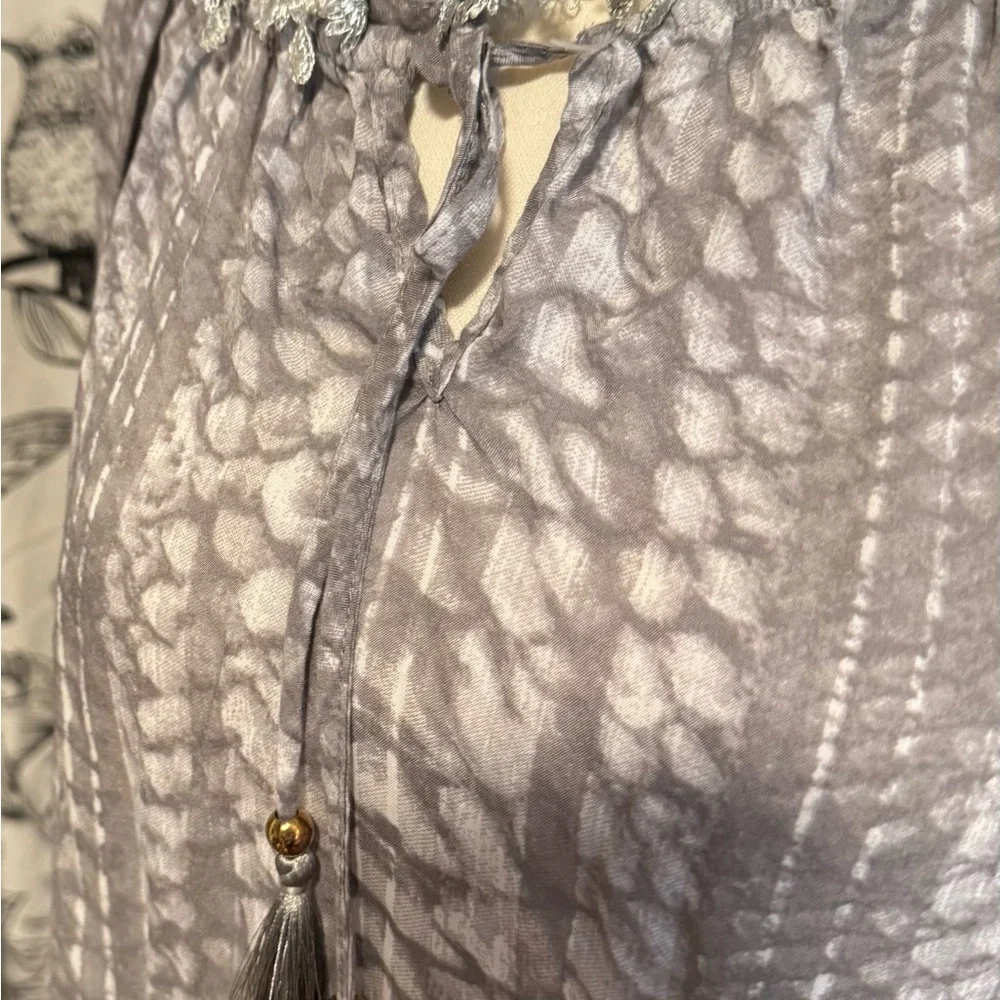 Elegant Gray Women's Maxi Dress - Picture 4 of 10